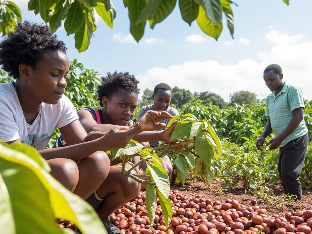 Cocoa Production Farm in Ghana